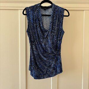 St. John Designer Sleeveless Wrap Top